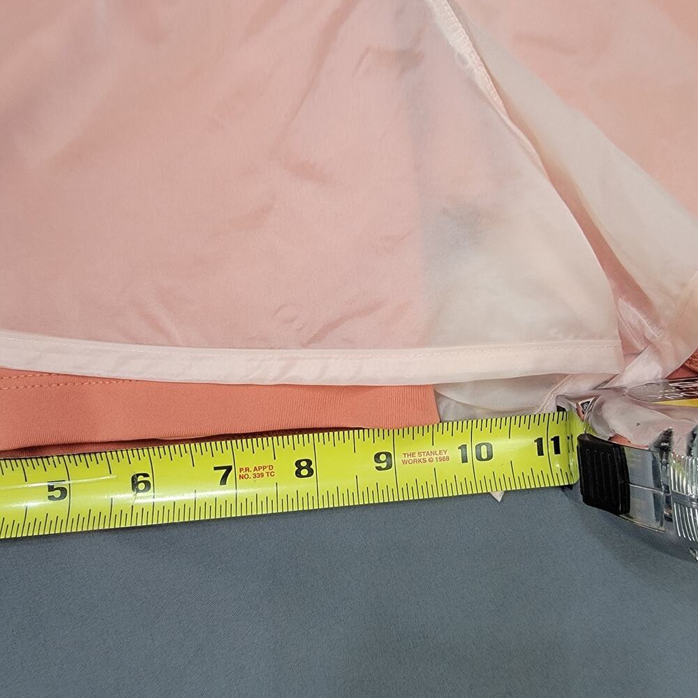 Nike Running Shorts L Peach Orange Dri-Fit Colorblock Lined - Picture 5 of 11